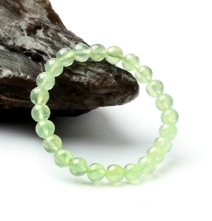 天然3a级葡萄石手链批发 葡萄石时尚手串 招财旺姻缘 水晶手串