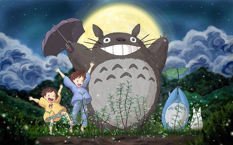 宫崎骏荷叶龙猫创意毛绒玩具大白款趴趴龙猫公仔生日礼物动漫周边