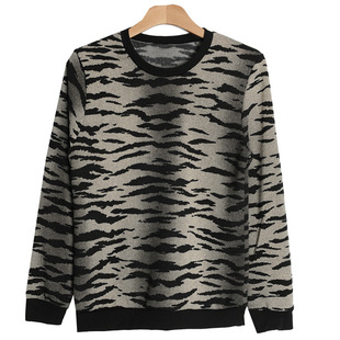 yb韩国进口男装正品代购虎皮纹抓绒内胆弹力修身长袖140226-12