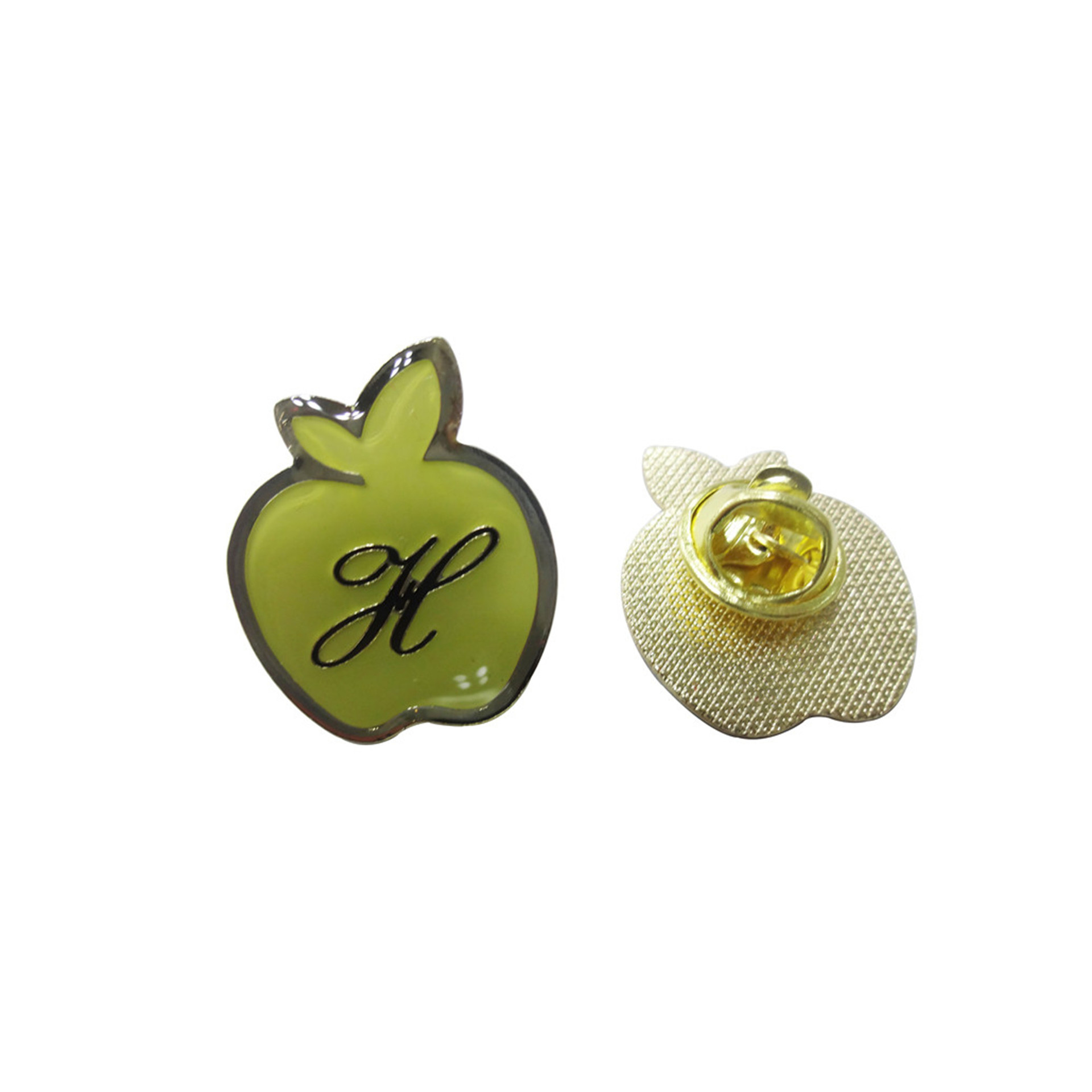 创意apple 金属徽章 锌合金烤漆滴胶徽章 定制精美时尚胸章臂章等