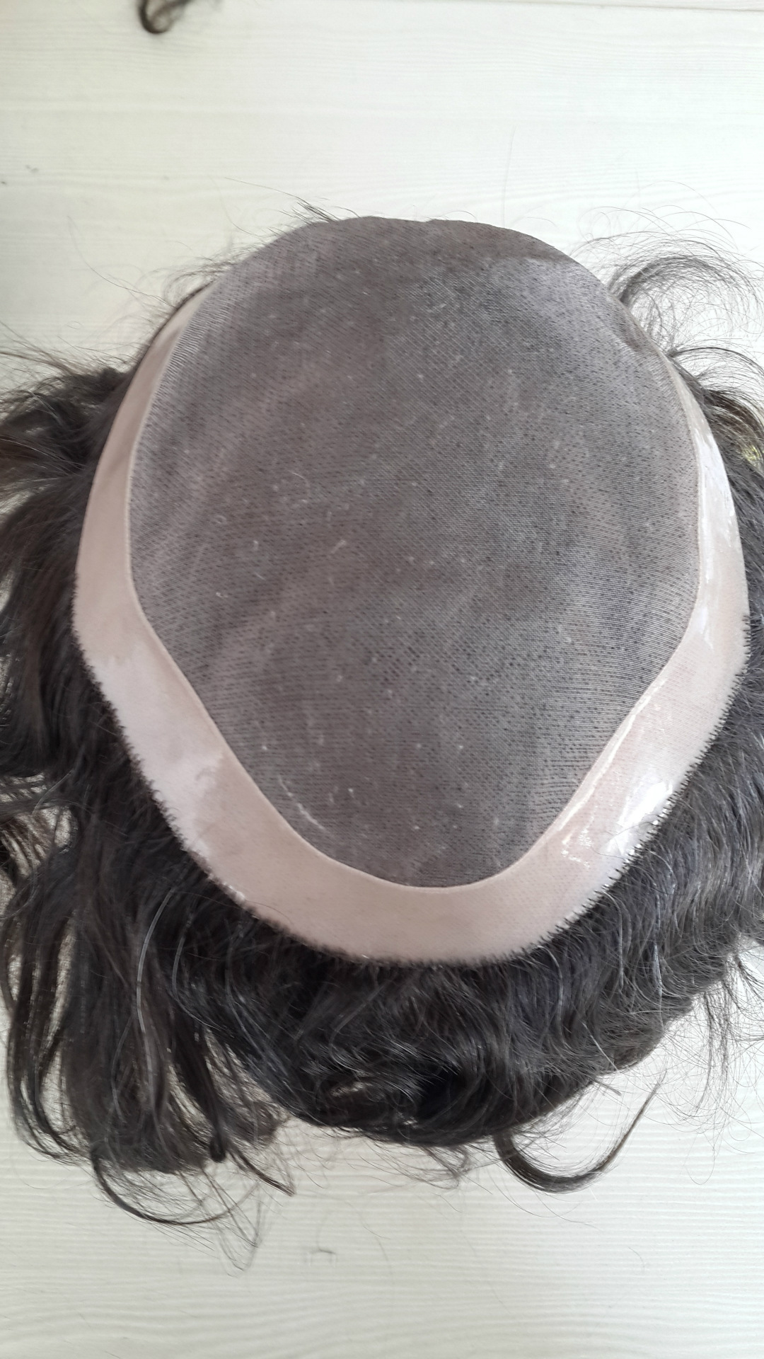 厂家直销高品质男士发块 黑色真人发发块