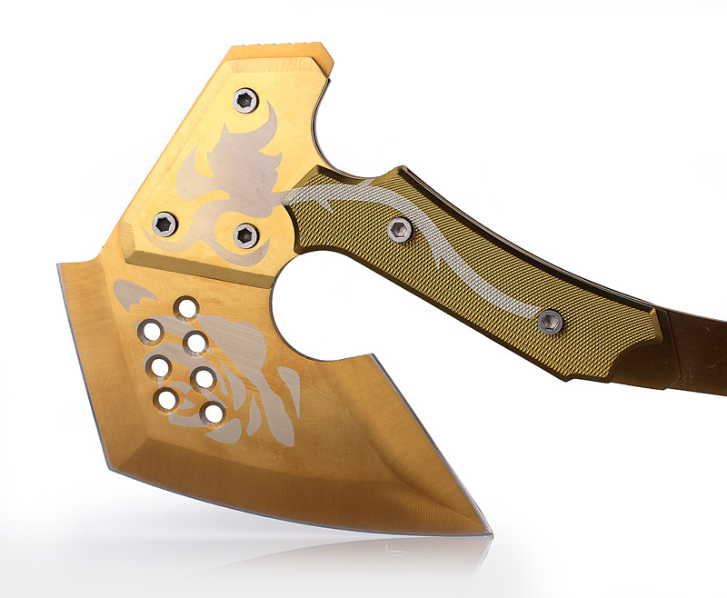 4四代cf穿越火线黄金玫瑰斧 户外必备野营斧子 手斧 营地斧 批发