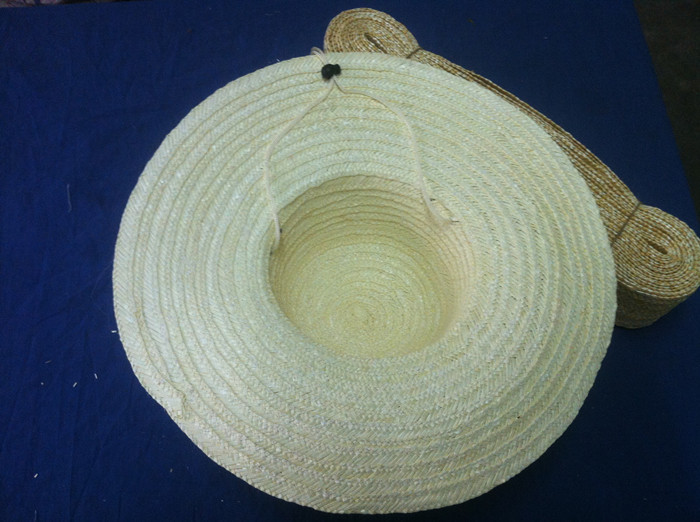 普通农民45cm漂白大沿麦秆草帽 表演道具 遮阳草帽 欢迎批发
