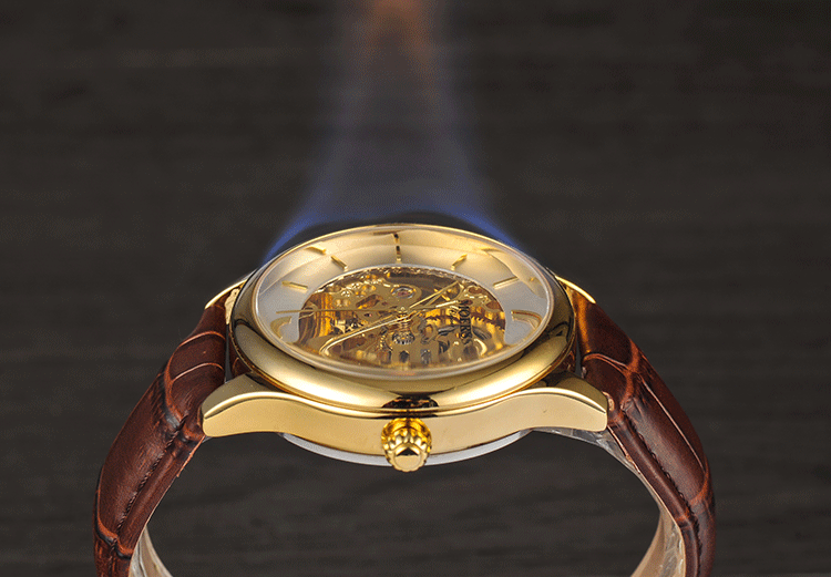 厂家正品moers手表男士 全自动机械表男镂空手表皮带男表钢带防水