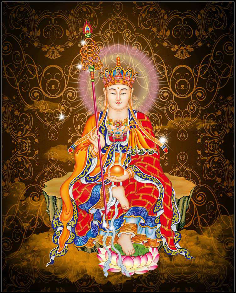 地藏王菩萨显圣真影图片