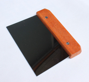 烘焙工具 红木柄不锈钢刮板刀 面粉刮板 刮平刀 平板刮刀