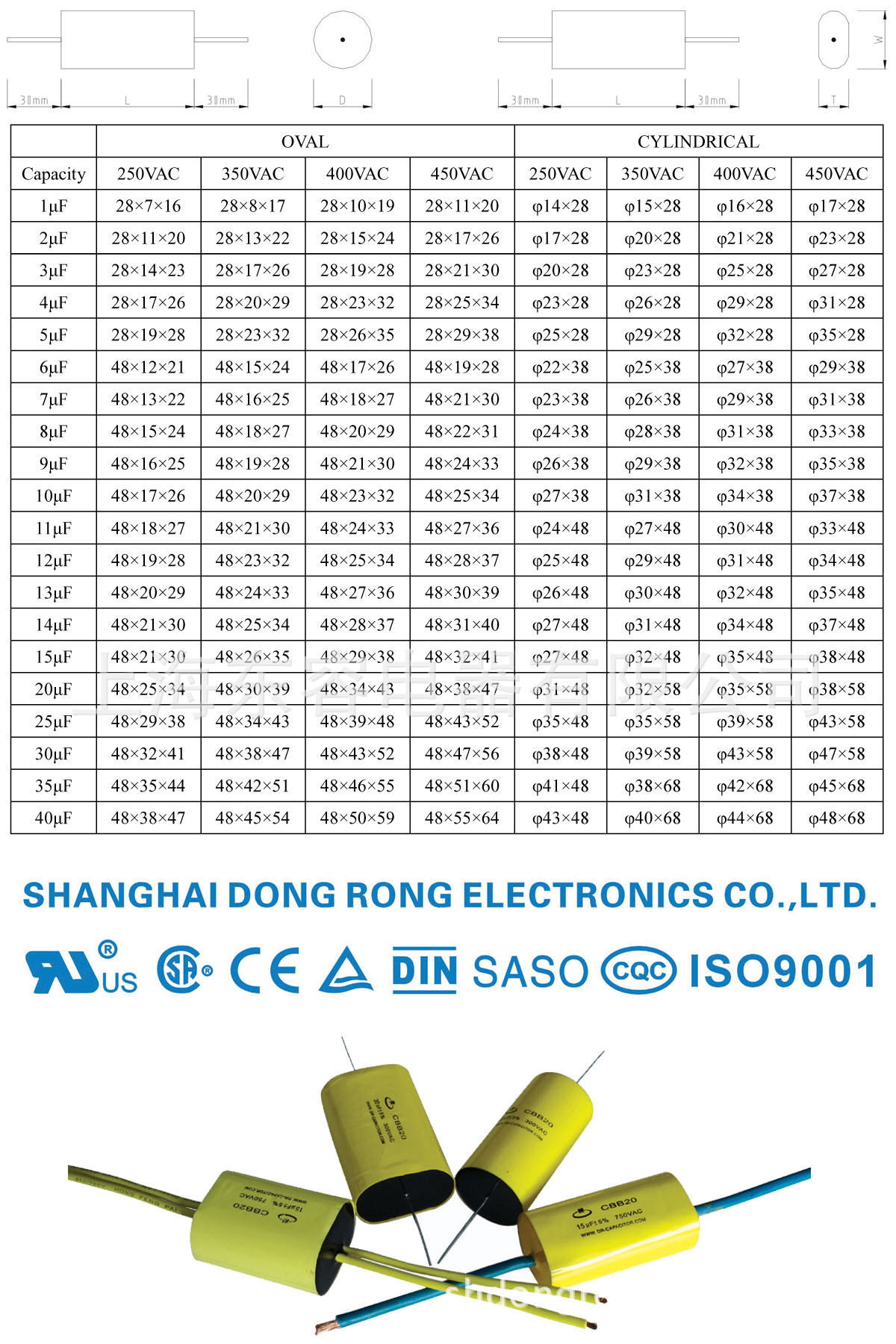 cbb20 高压电容器 轴向