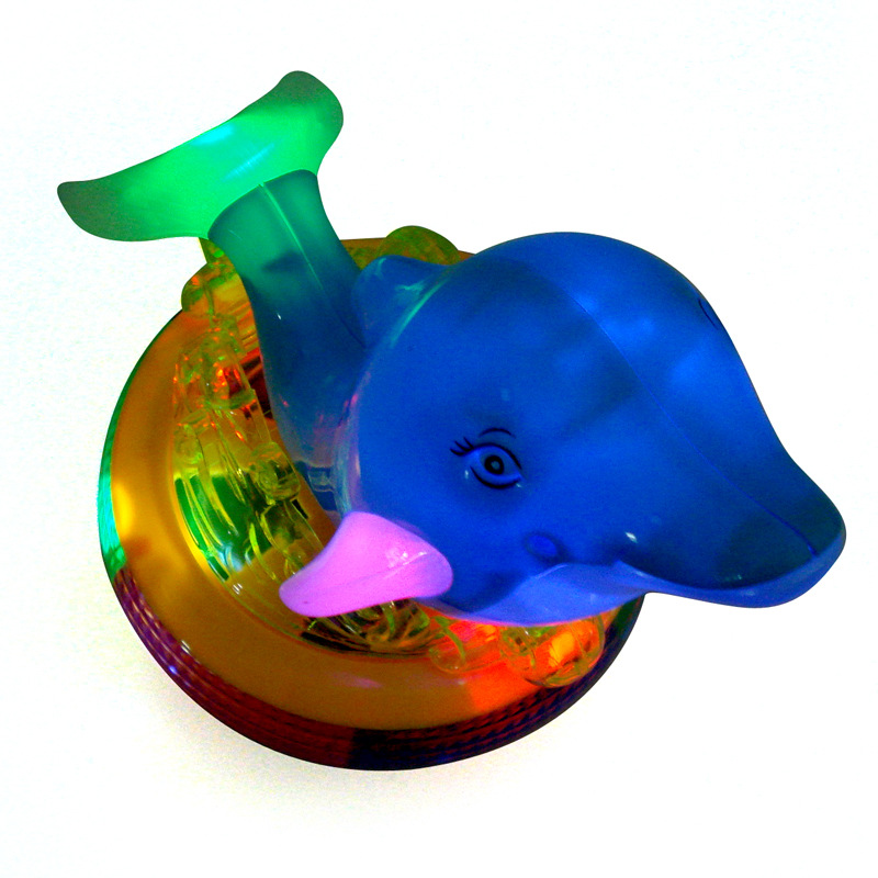 32275 电动海豚转转乐玩具 儿童投影满天星益智玩具 电动玩具批发