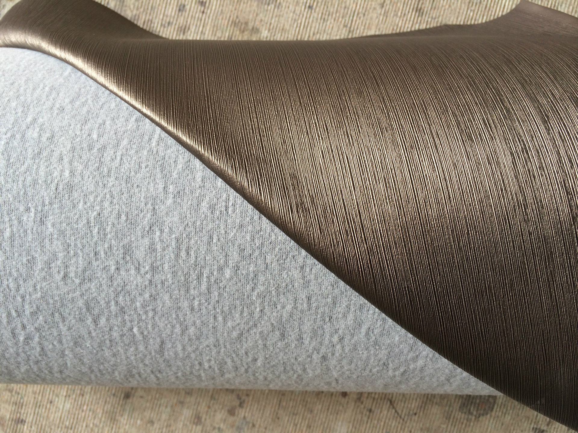 pvc皮革床头装饰材料 软包硬包 面料pvc金属质感拉丝状