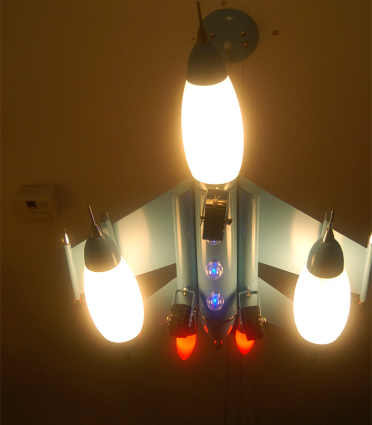 儿童房间灯 创意卡通儿童卧室灯饰 飞机吊灯灯具 批发