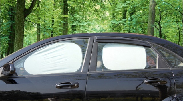 汽车遮阳挡前挡 车用太阳挡6件套涂银布遮阳板 超强防晒