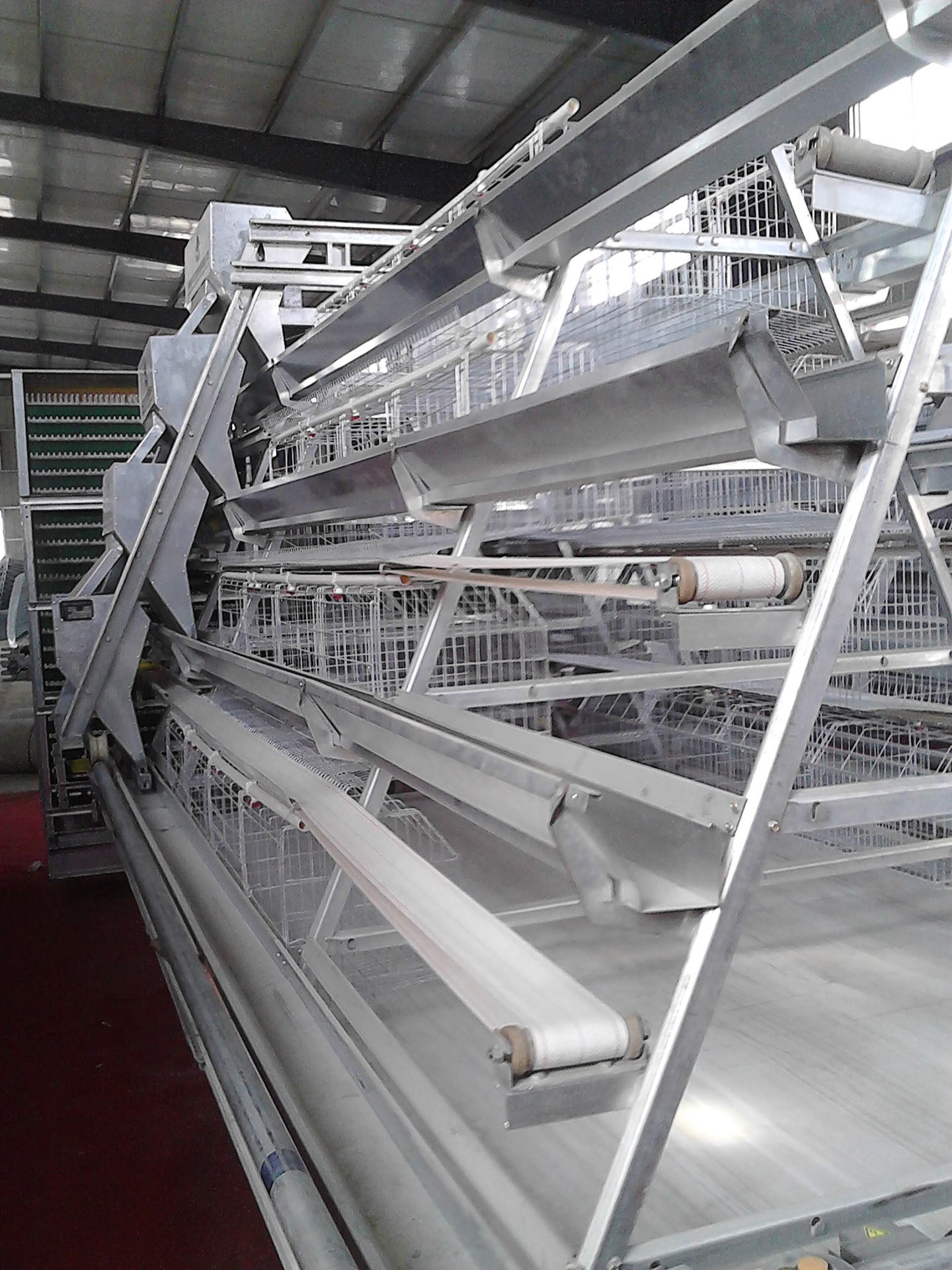 河南驻马店华兴厂家直销热镀锌蛋鸡笼|肉鸡笼|层叠自动化养殖鸡笼