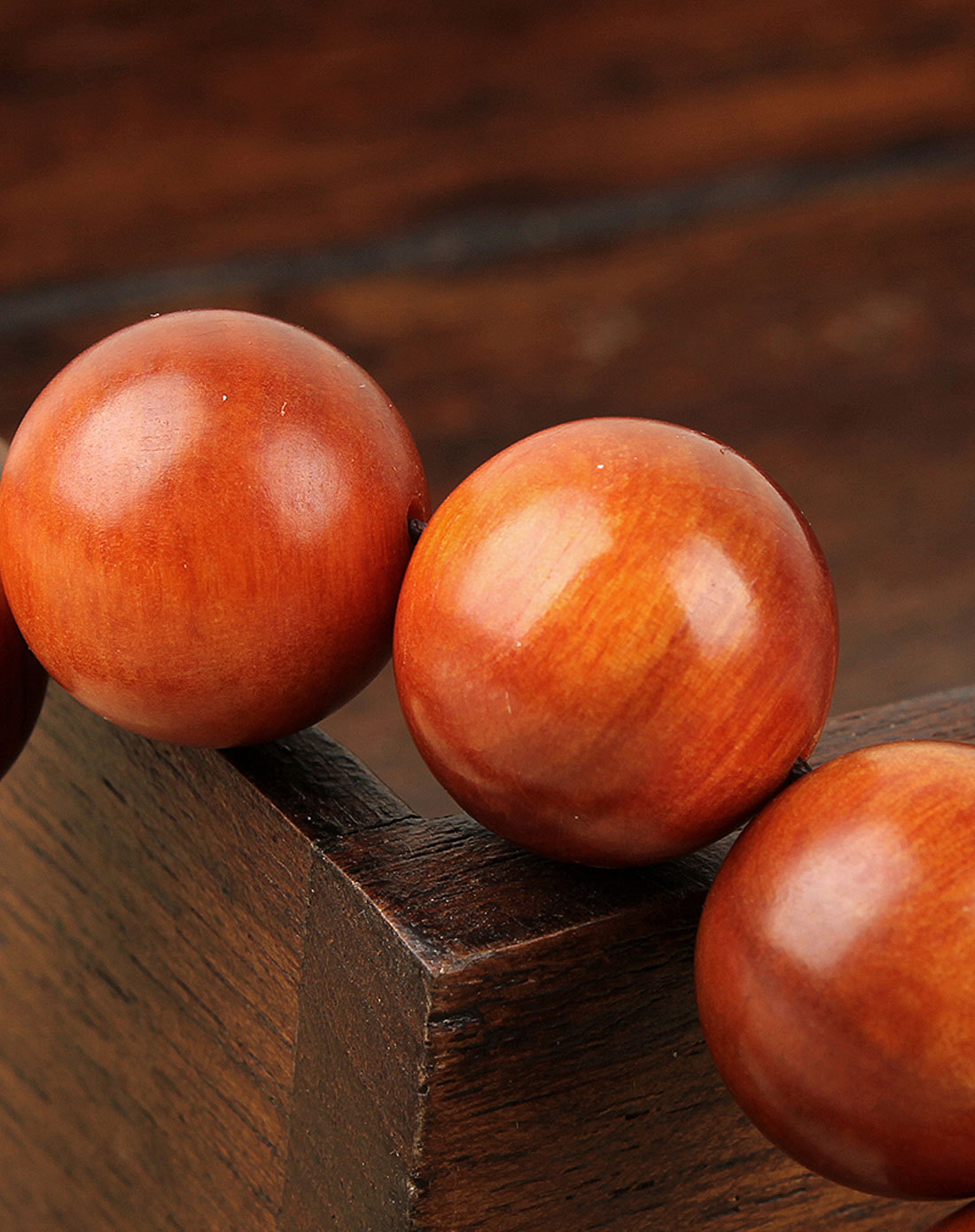 直销印尼天然黄红土沉全透光印尼血龙木2.0手链佛珠 一件代发