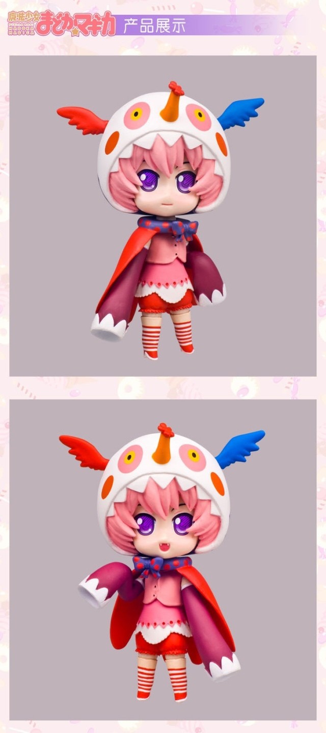 动漫手办批发 正品 魔法少女小圆 qb丘比 夏洛特 换脸公仔 模型