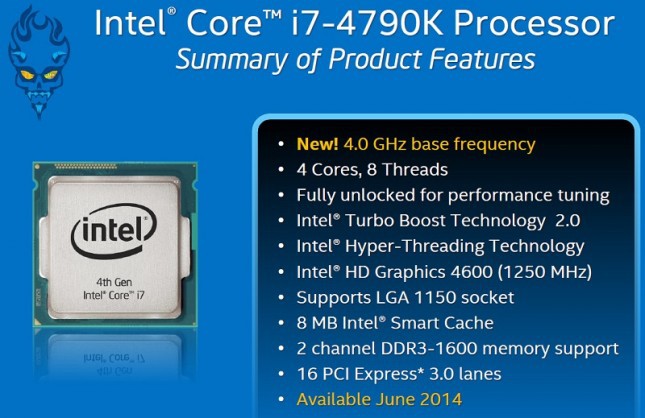 intel/英特尔 i7 4790k lga1150针四核 4.0ghz 中文原厂盒装