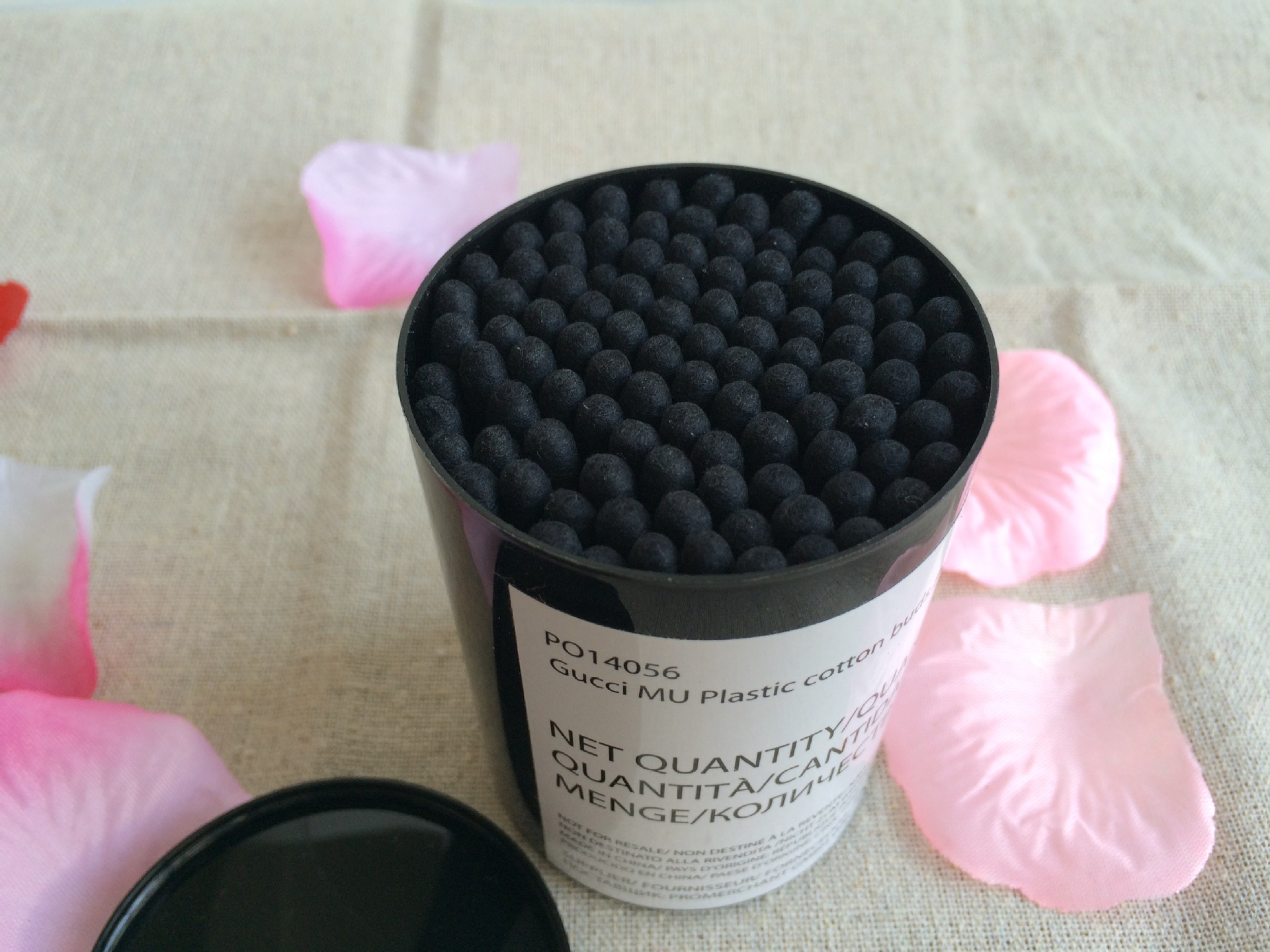 德国黑色双头日用化妆卸妆100支活性炭棉签