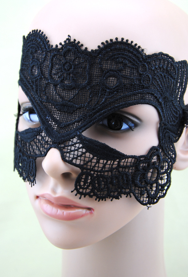 镂空蕾丝面纱面具情趣性感派对黑色舞会酒吧夜店眼罩化妆舞会面具