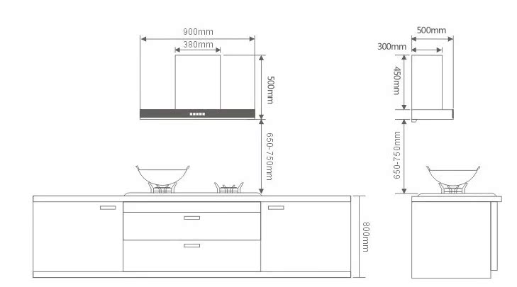工厂直销 广州樱花抽油烟机 欧式t型吸油烟机 oem家用厨卫电器