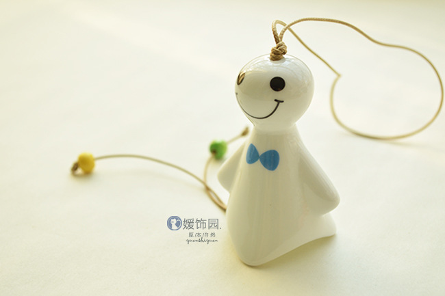 手制一休风铃 陶瓷晴天娃娃挂件 zakka 日式家居陶瓷工艺品