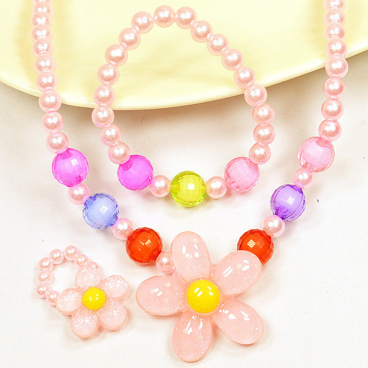 韩版儿童项饰项链哎呀呀饰品首饰套装太阳花三件套新闺蜜时代同款