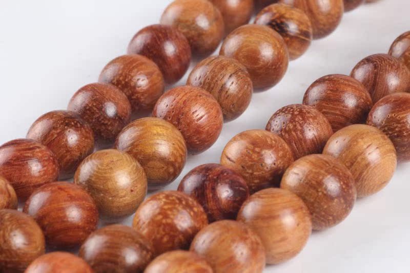 正品缅甸花梨木手串 108颗佛珠手串 男女情侣款手链 辟邪转运