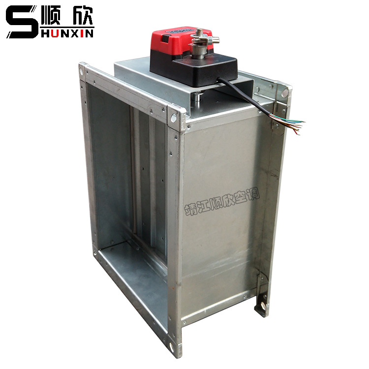 顺欣空调定做电动对开多叶密闭阀风阀电动密闭风量调节阀