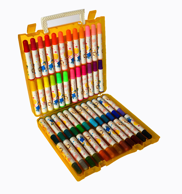 雄狮水彩笔 48色儿童奶油涂鸦绘画粗头水彩笔安全无毒