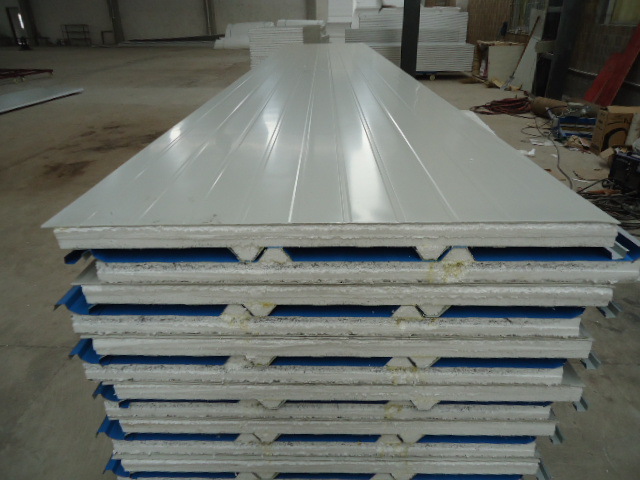 供应隔热屋面瓦愣泡沫彩钢夹芯板