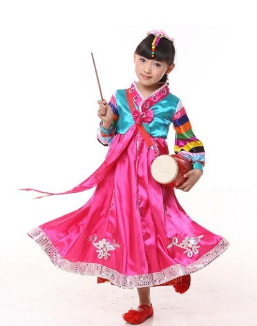 儿童演出舞蹈摄影表演服装少数民族韩国朝鲜族韩服女童套装