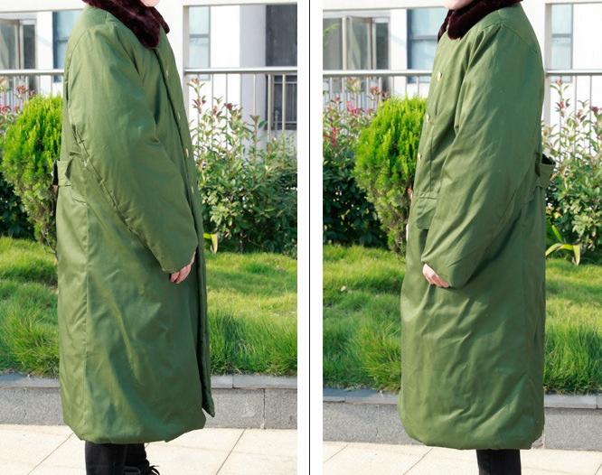 加厚军绿色长袖棉衣 东北寒区防寒棉衣 冷库劳保工作棉服