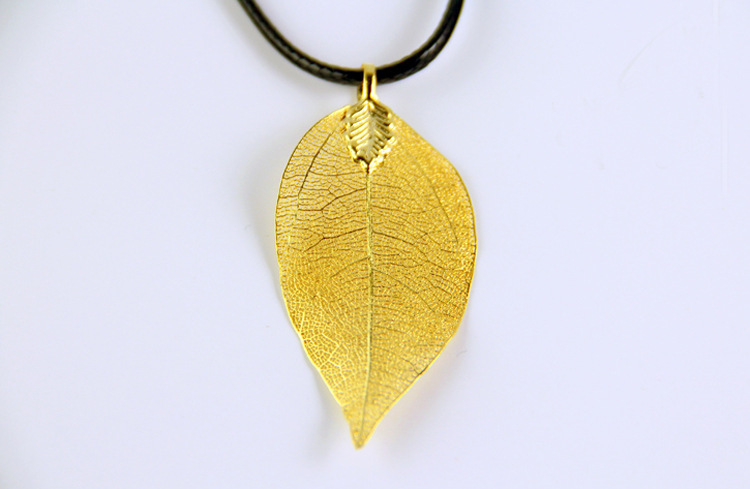 金叶子挂坠 吊坠 天热叶子制作 电视购物同步产品