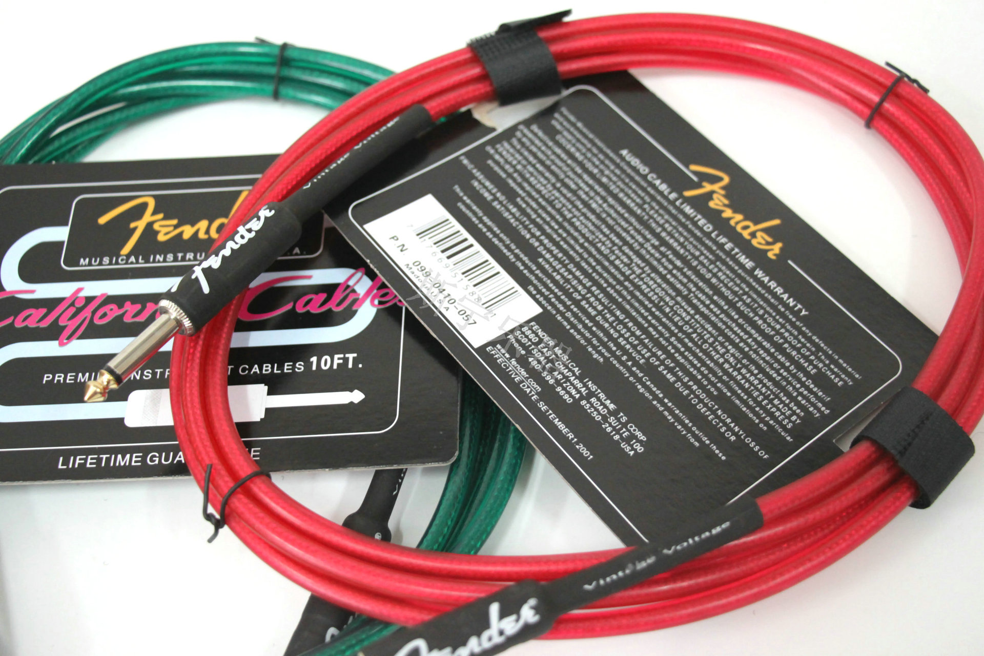 fender吉他音频连接线 芬达透明电吉他导线 乐器音响连接线