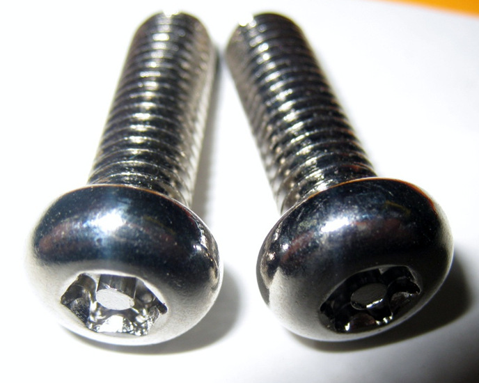 不锈钢内梅花带柱防盗螺丝 沉头内梅花防盗螺丝 防盗螺丝