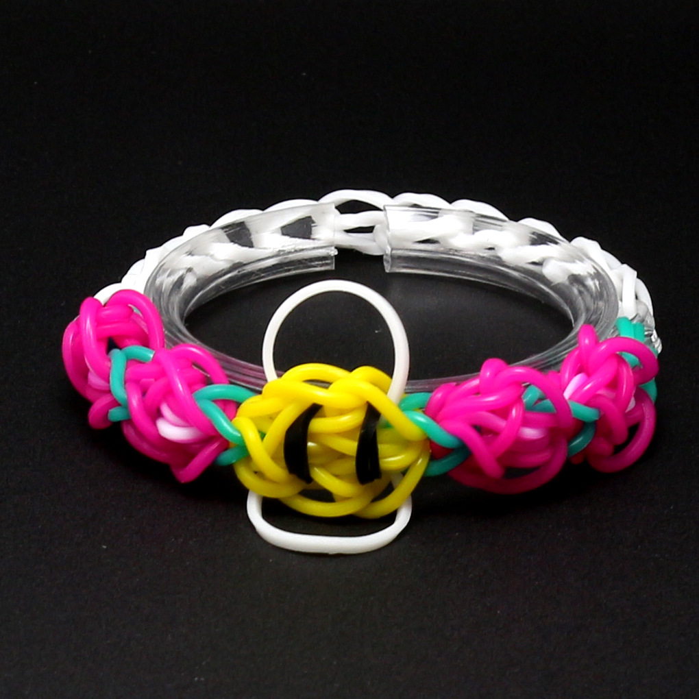 rainbow loom彩虹织机diy手链编织高级塑料金属合金铁钩针有logo