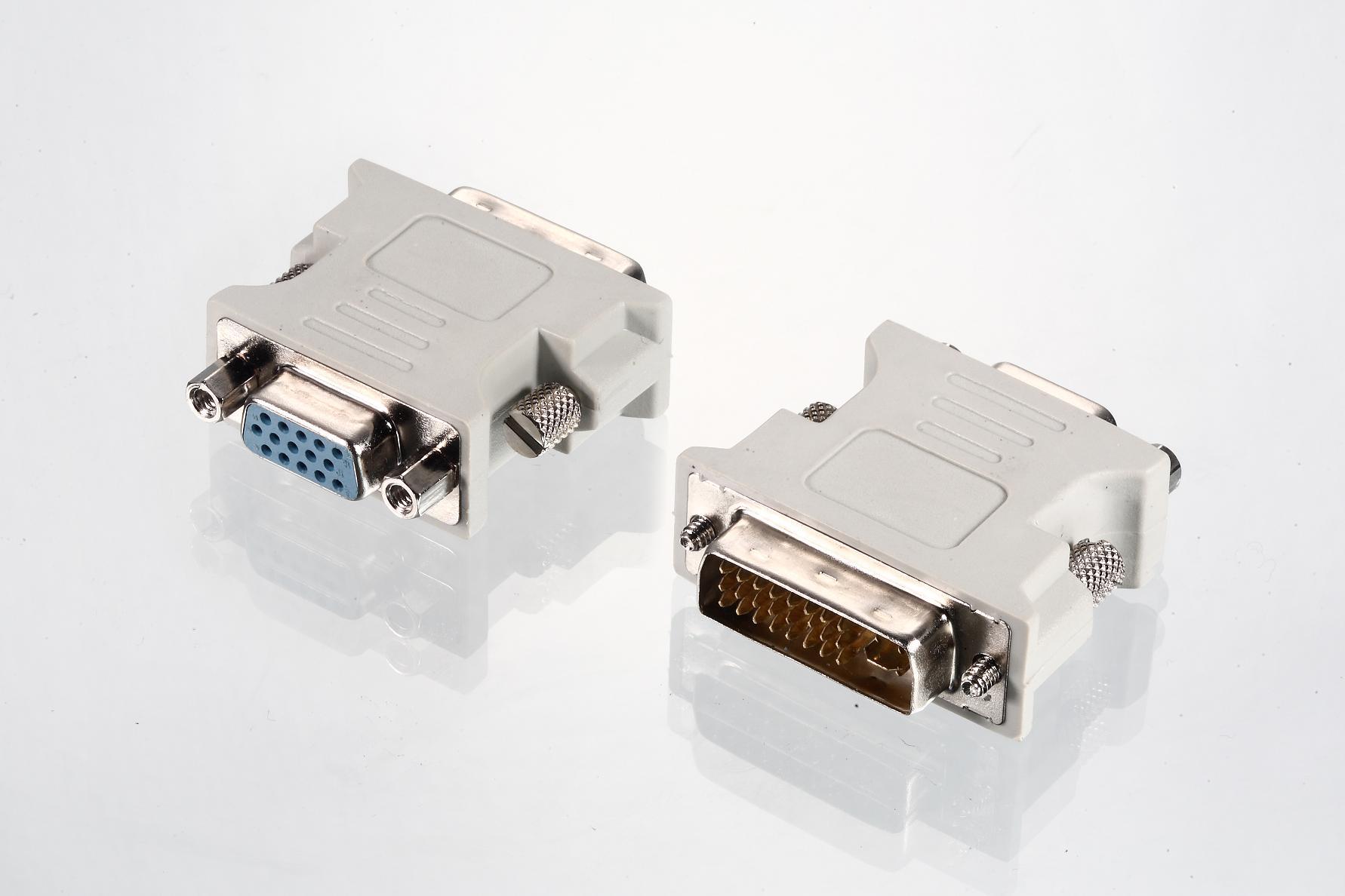 vga母转dvi 24 5公转接头