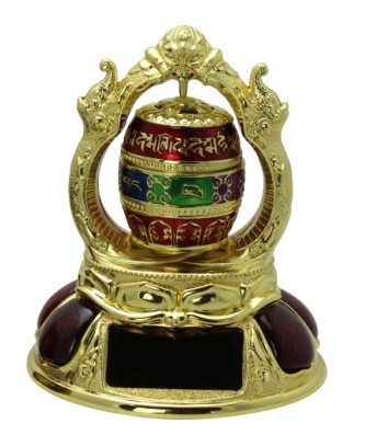 晟善 佛教吉祥车载摆件玛尼转经轮 开光车载 吉祥轮