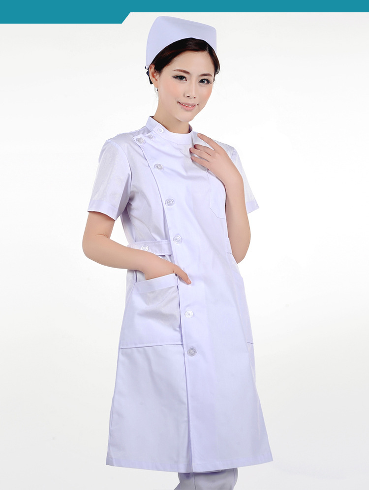 夏季短袖护士服定做 定做白大褂 广州白大褂定做厂家 定制护士服