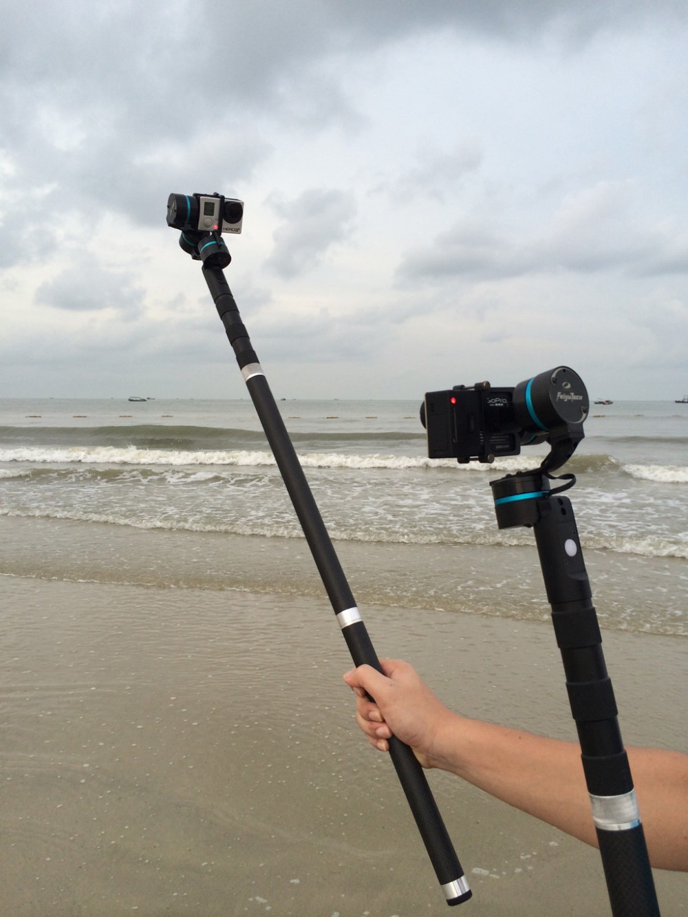 飞宇g4&g3ultra 云台加长杆 手持云台加长杆伸缩杆及碳纤棒配尾盖