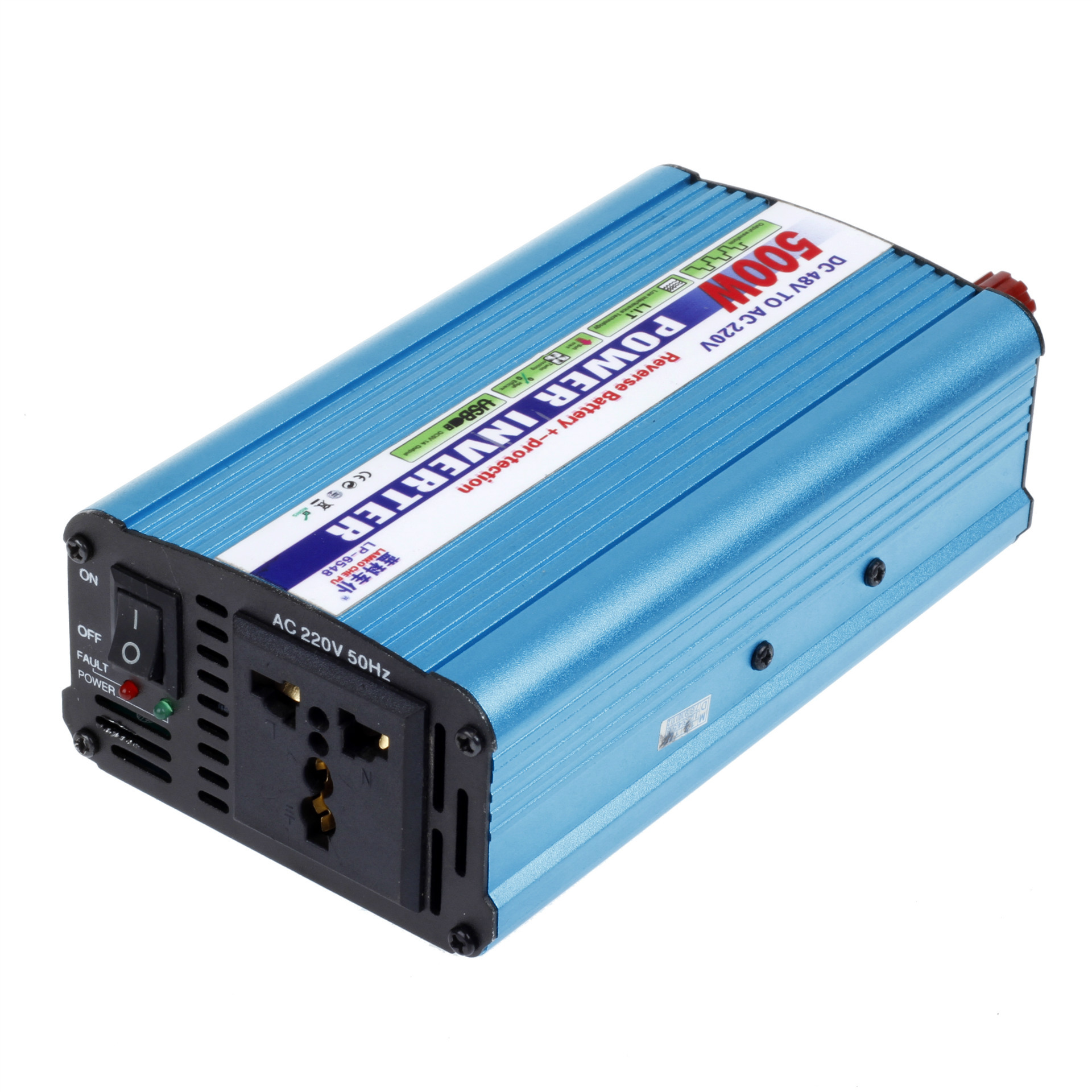 厂家供应电瓶车逆变器 电瓶车电源转换器48v转220v1000w 防反接