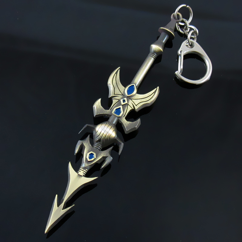 英雄联盟lol 游戏周边 皇子长枪武器钥匙扣挂件 厂家批发