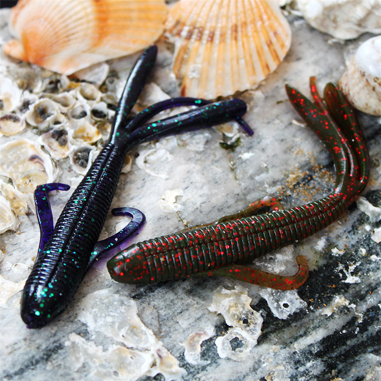 山东威海鱼猎人 魔兽系列路亚软饵亡灵壁虎/w03b/120mm/9g/5条/速沉