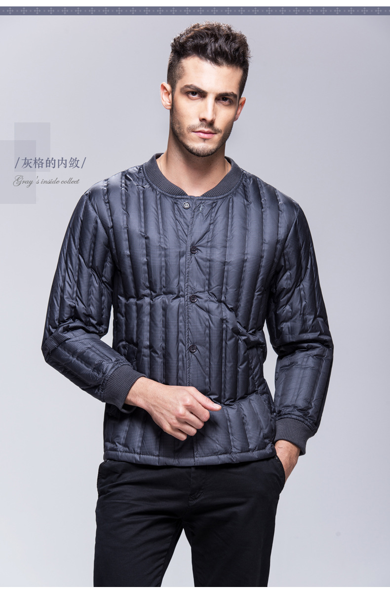 南极人新款保暖羽绒内衣休闲加厚保暖羽绒内胆男时尚秋冬时尚男装