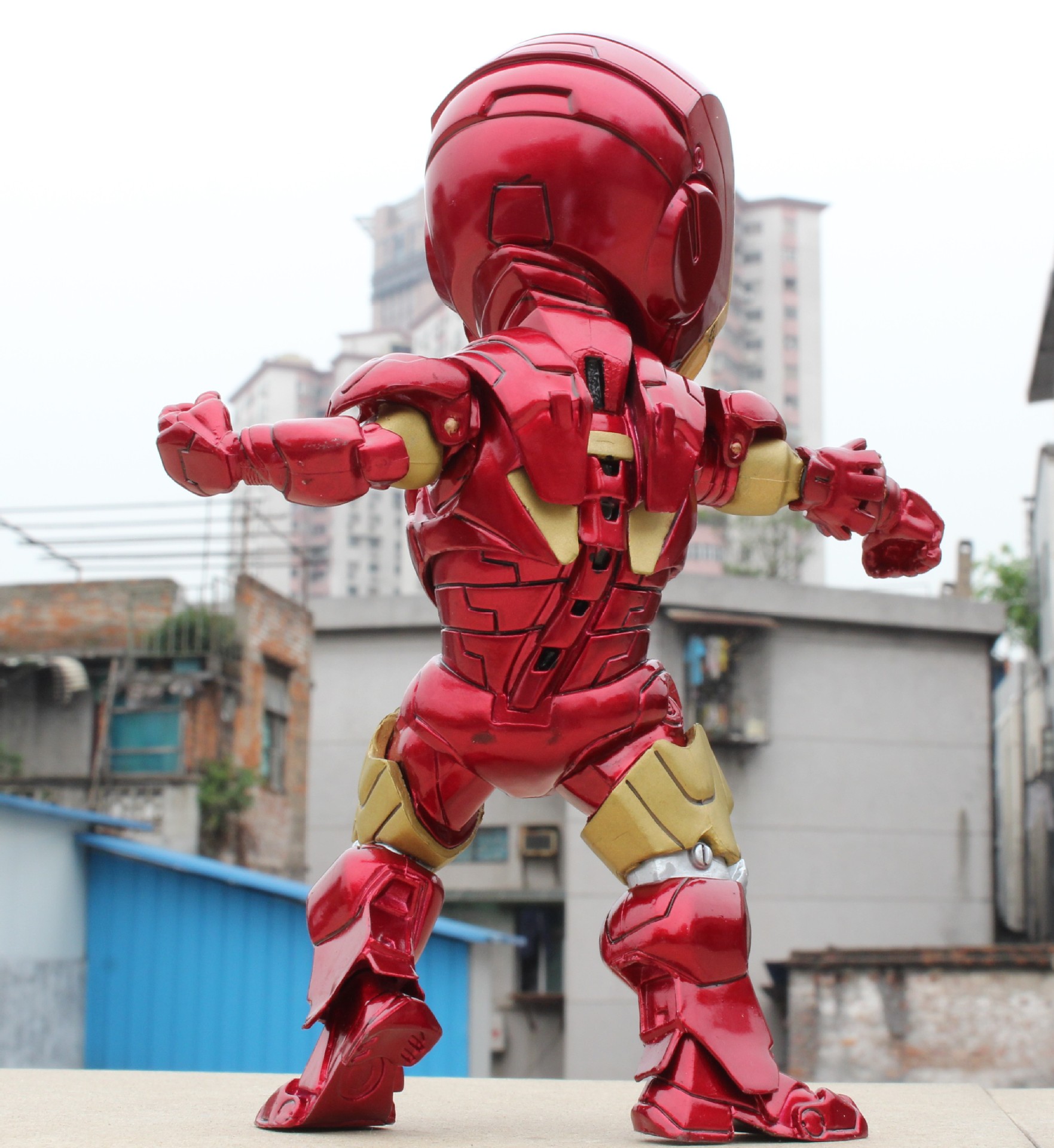 動漫批發 iron man 鋼鐵俠vi q版鋼鐵俠mk6 模型盒裝手辦