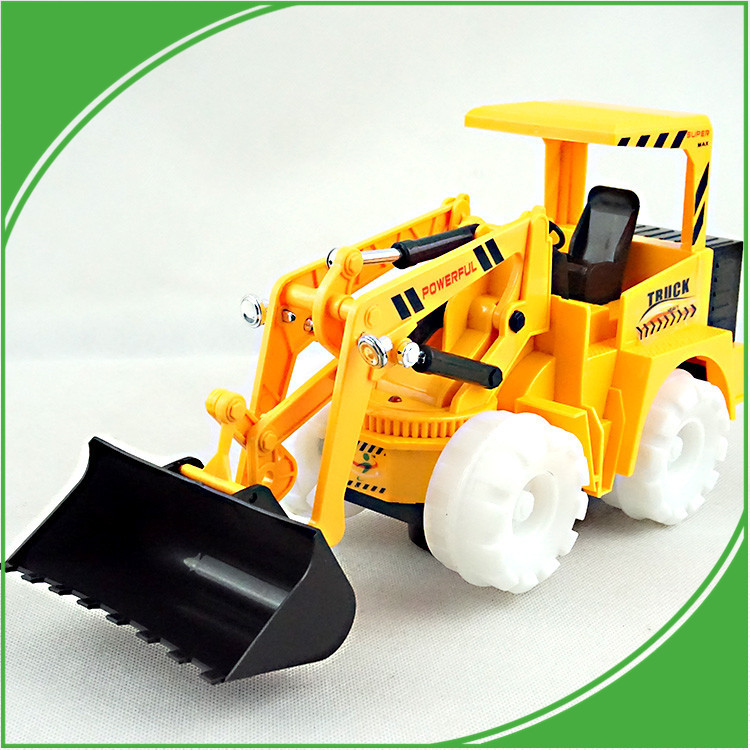 儿童电动铲车机宝宝铲车机非遥控可坐玩具工程车四轮电动