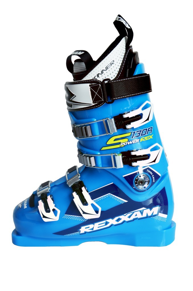 15新款双板滑雪靴鞋 男女 pr-s130r 窄楦 95mm湖蓝色四扣