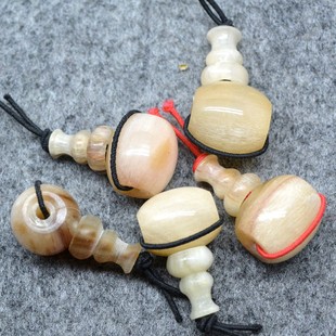 diy手串手链配件 羊角藏式三通佛头一套 佛珠配件diy散珠