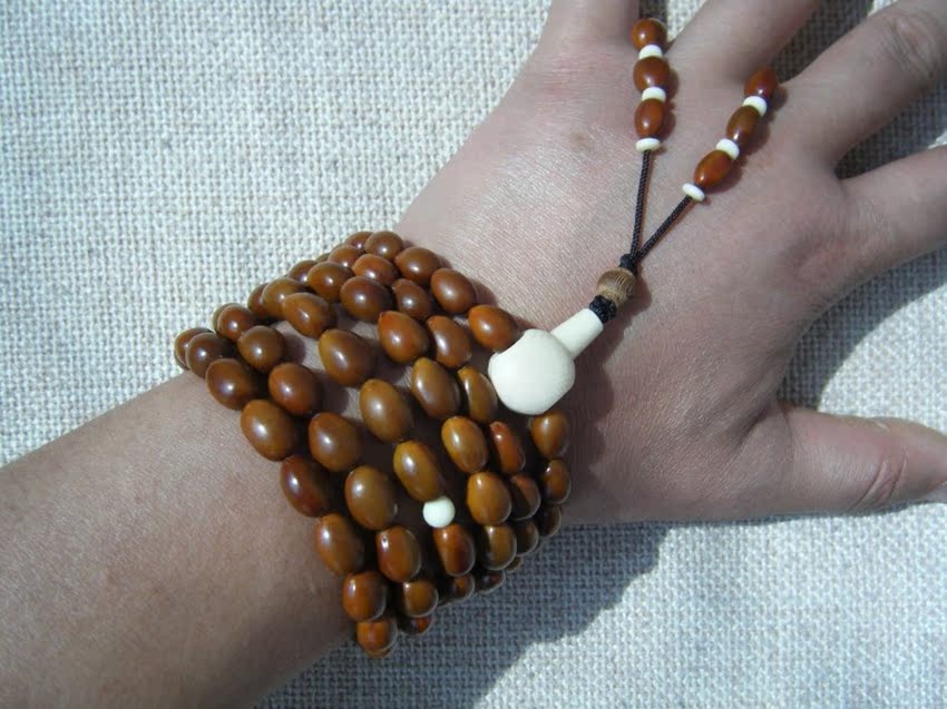 天然吉祥原色富贵籽富贵子菩提子 饱满小圆肚手链108颗佛珠念珠