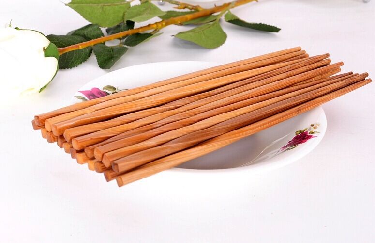 日式筷毛竹筷子竹制筷子环保 纯天然竹筷 碳化麻花筷 家用酒店