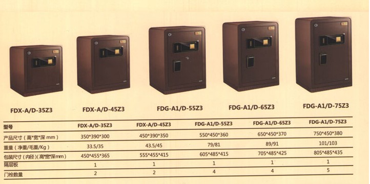 驰球黑鲨指纹iii代保险柜 fdx-a/d-45z3 家用 办公保险箱 防盗