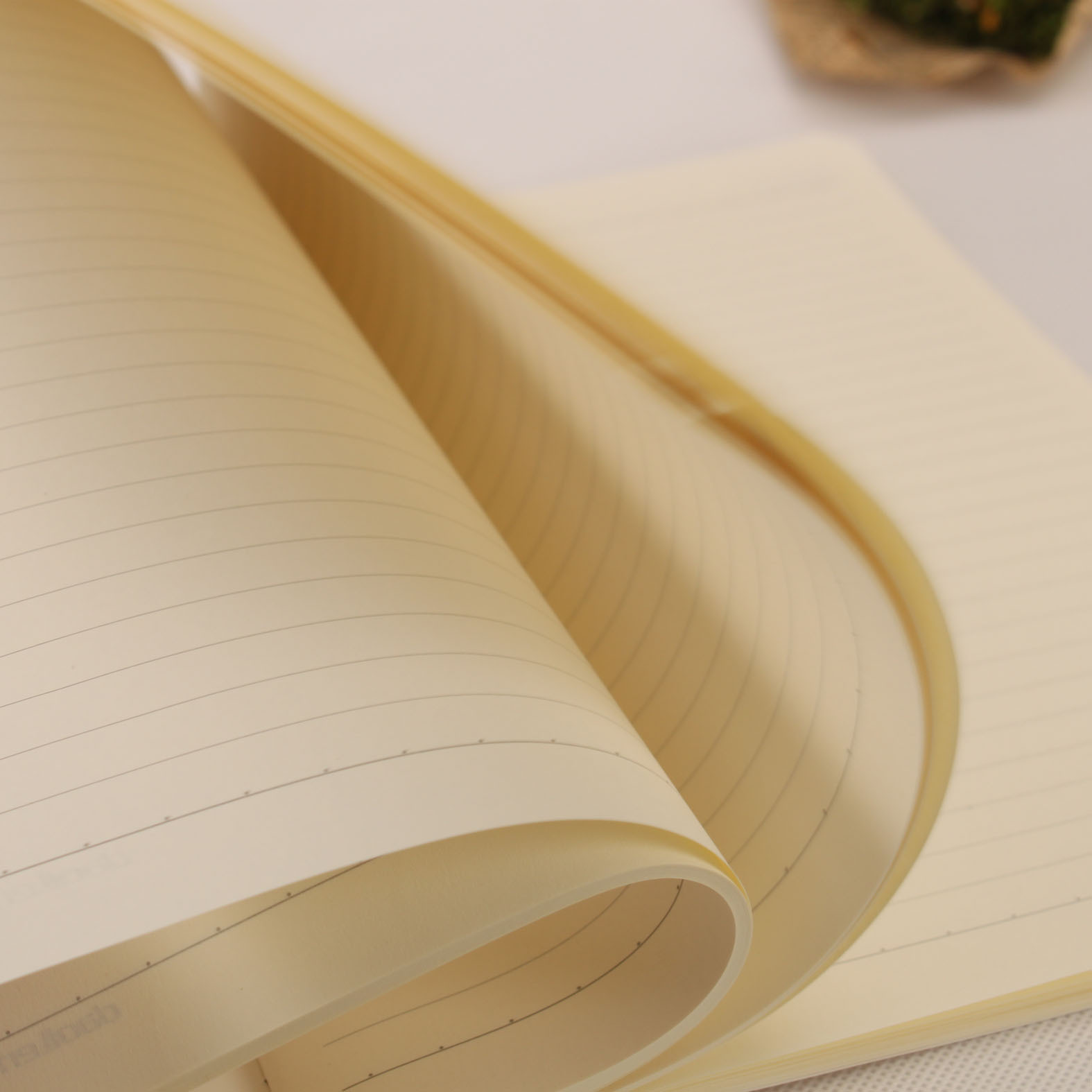 横纹结构,方便书写,记录更规整 2.淡黄色护眼纸,长时间使用不伤眼 3.